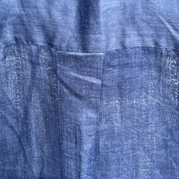 Lafayette 148 New York - 1x Sheer Blue Button Down Shell - Picture 8 of 9